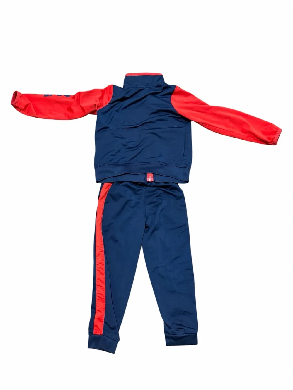 Nike 2-Piece Tracksuit Set 4T Blue & Red Toddler Outfit – Excellent Condition - Picture 4 of 5